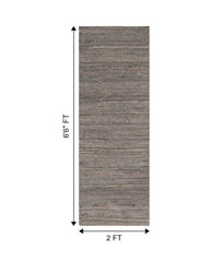 Braided Silver Jute Dhurrie - 7