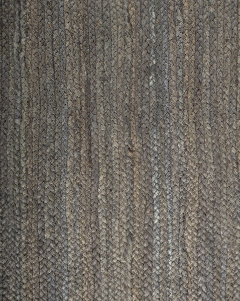 Striped Silver Jute Dhurrie - 5