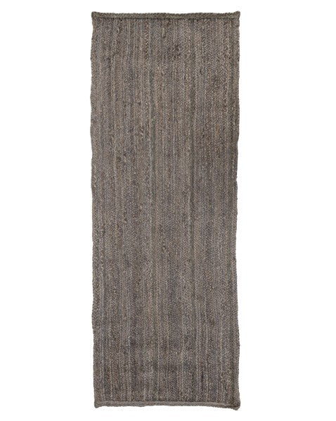 Textured Silver Jute Dhurrie - 2