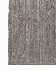 Textured Silver Jute Dhurrie - 4