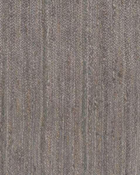 Textured Silver Jute Dhurrie - 6