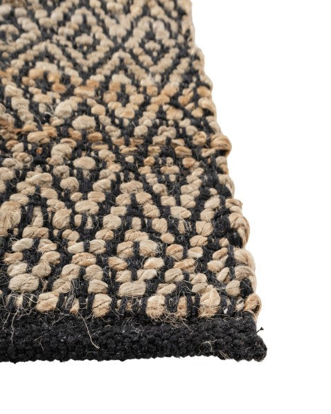 Diamond Brown Jute Dhurrie - 4