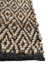 Diamond Brown Jute Dhurrie - 4