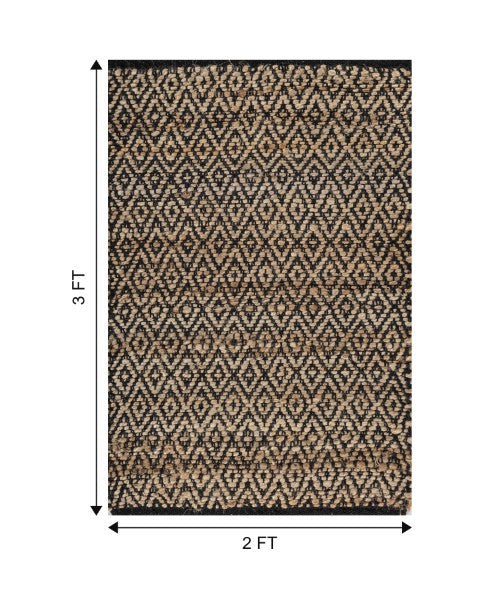 Diamond Brown Jute Dhurrie - 6