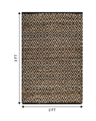 Diamond Brown Jute Dhurrie - 6
