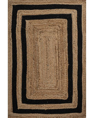 Geometric Brown Jute Dhurrie - 2