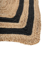 Geometric Brown Jute Dhurrie - 4