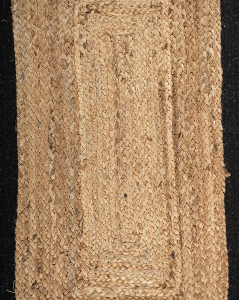 Geometric Brown Jute Dhurrie - 5