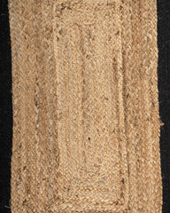 Geometric Brown Jute Dhurrie - 5