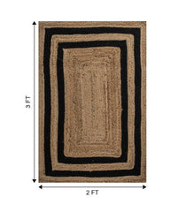 Geometric Brown Jute Dhurrie - 6