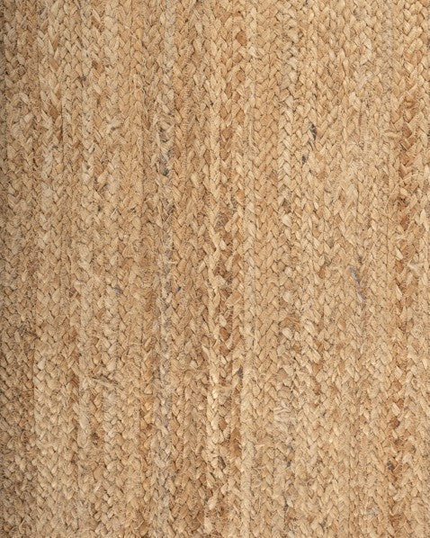 Bordered Brown Jute Dhurrie - 5
