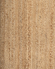 Bordered Brown Jute Dhurrie - 5