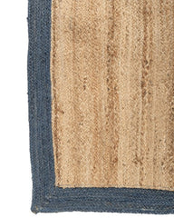 Bordered Brown Jute Dhurrie - 4