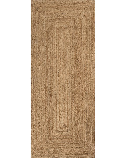 Solid Brown Jute Dhurrie - 2