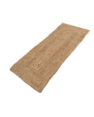 Solid Brown Jute Dhurrie - 3