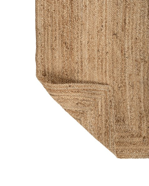Solid Brown Jute Dhurrie - 5