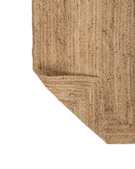 Solid Brown Jute Dhurrie - 5