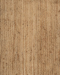 Solid Brown Jute Dhurrie - 6