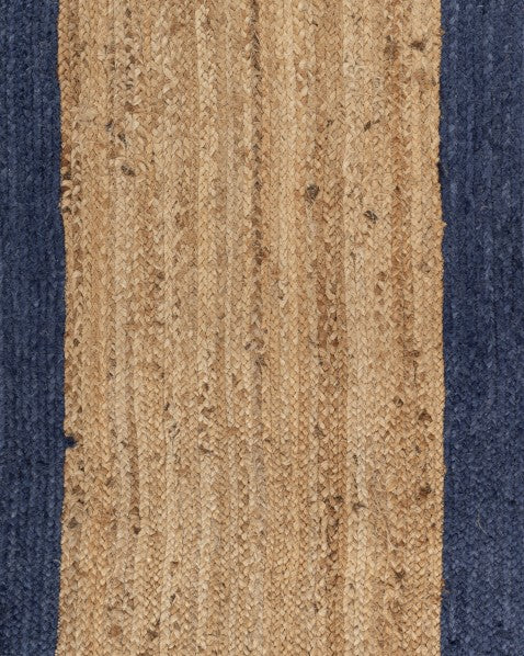 Bordered Brown Jute Dhurrie - 6