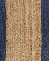 Bordered Brown Jute Dhurrie - 6