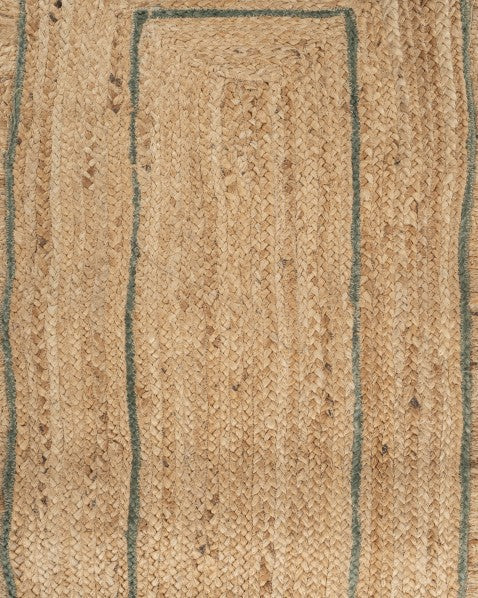 Scalloped Brown Jute Dhurrie - 6