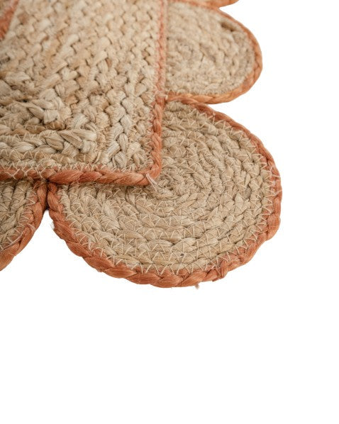 Scalloped Brown Jute Dhurrie - 4