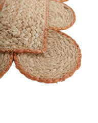 Scalloped Brown Jute Dhurrie - 4
