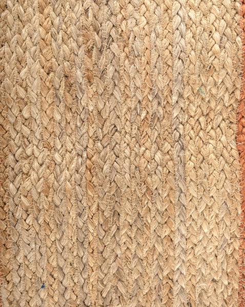 Scalloped Brown Jute Dhurrie - 5