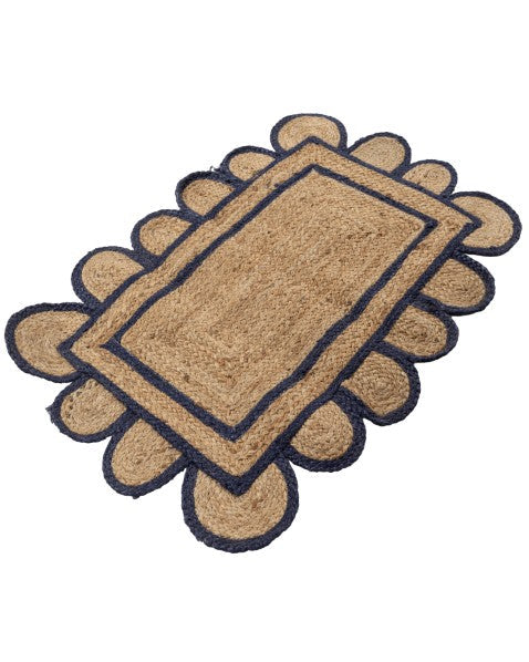Geometric Brown Jute Dhurrie - 3
