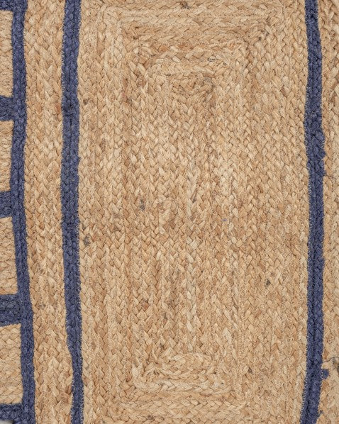 Geometric Brown Jute Dhurrie - 6