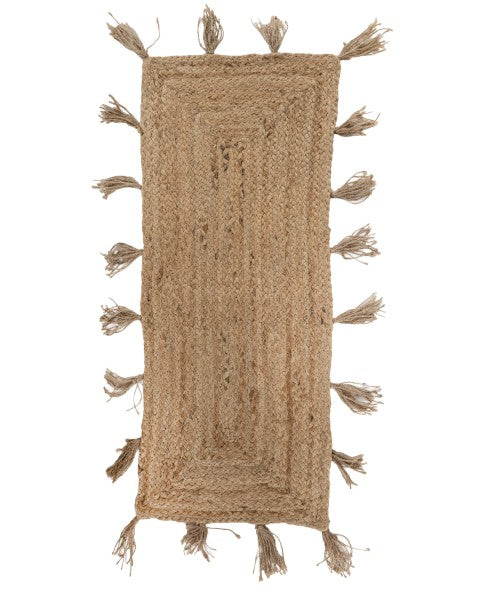 Solid Brown Jute Dhurrie - 2