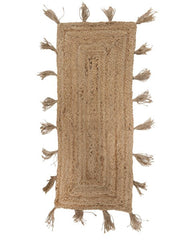 Solid Brown Jute Dhurrie - 2
