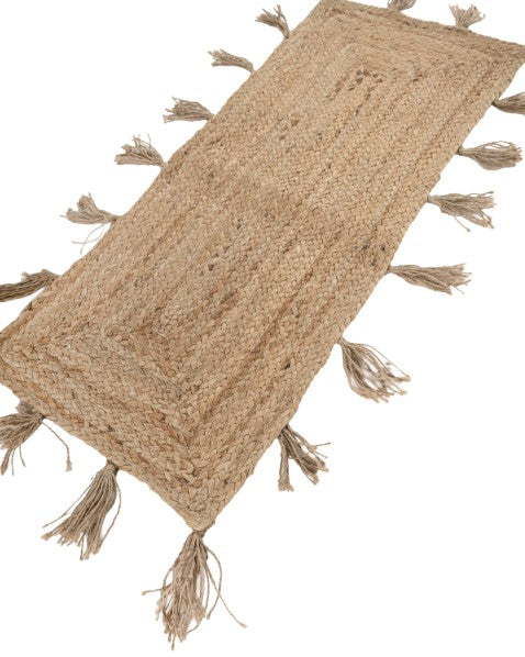 Solid Brown Jute Dhurrie - 3