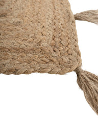 Solid Brown Jute Dhurrie - 4