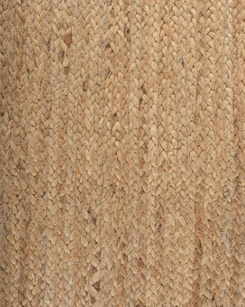Solid Brown Jute Dhurrie - 5