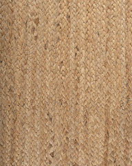 Solid Brown Jute Dhurrie - 5