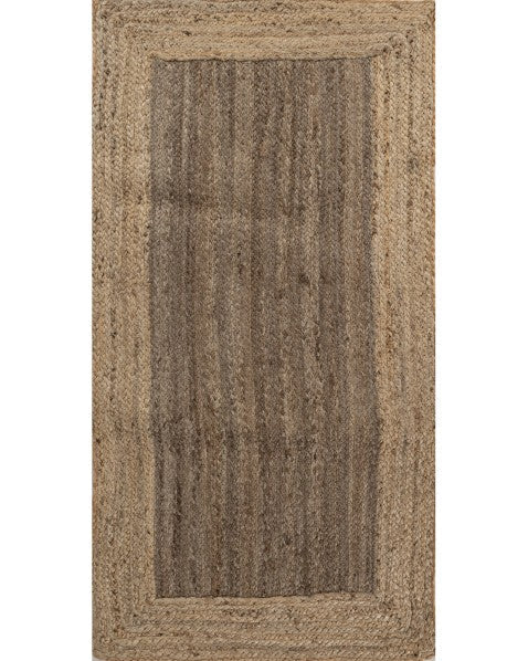 Geometric Brown Jute Dhurrie - 2