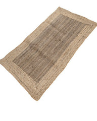 Geometric Brown Jute Dhurrie - 3