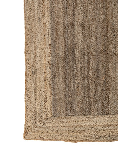 Geometric Brown Jute Dhurrie - 4
