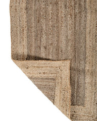 Geometric Brown Jute Dhurrie - 5