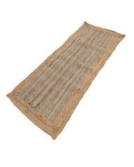 Bordered Brown Jute Dhurrie - 3