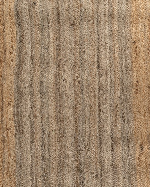 Bordered Brown Jute Dhurrie - 6