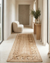 Cutwork Brown Jute Dhurrie - 1