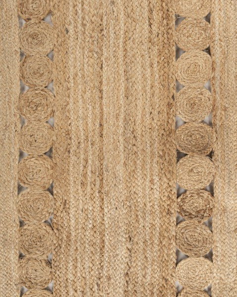 Cutwork Brown Jute Dhurrie - 6