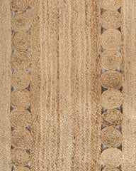Cutwork Brown Jute Dhurrie - 6