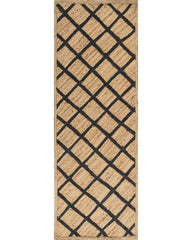 Lattice Brown Jute Dhurrie - 2