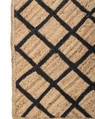 Lattice Brown Jute Dhurrie - 4