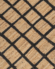 Lattice Brown Jute Dhurrie - 6