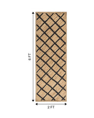 Lattice Brown Jute Dhurrie - 7