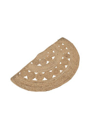 Floral Brown Jute Dhurrie - 3